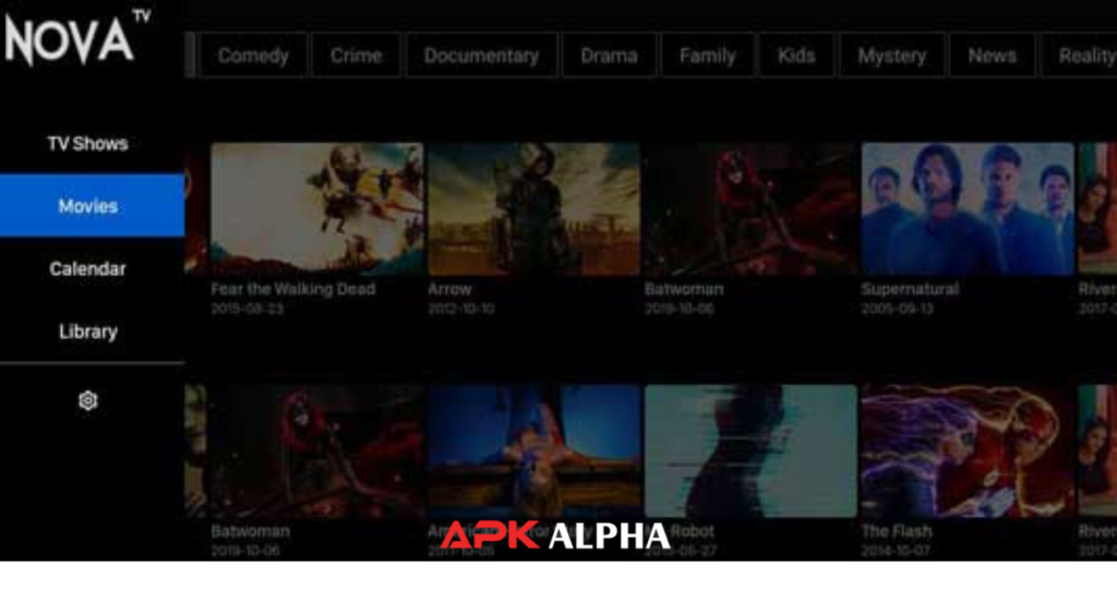 Features of Nova TV APK
